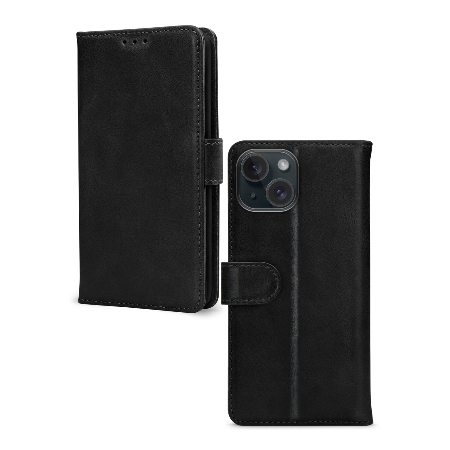 Mobilize Premium Gelly Wallet Book Case Apple iPhone 13/14/15 Black
