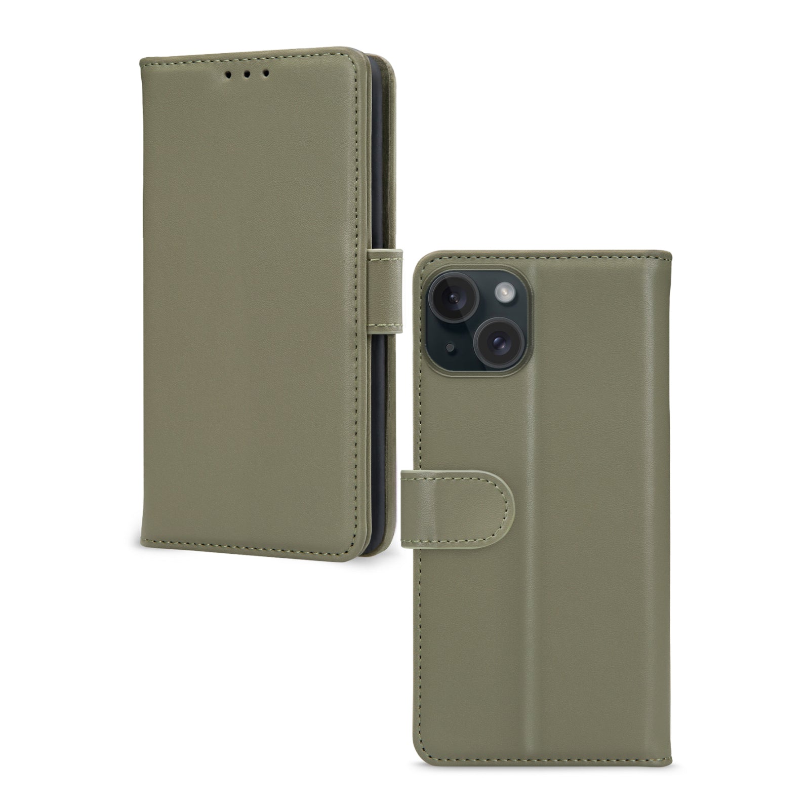 Mobilize Premium Gelly Wallet Book Case Apple iPhone 13/14/15 Green
