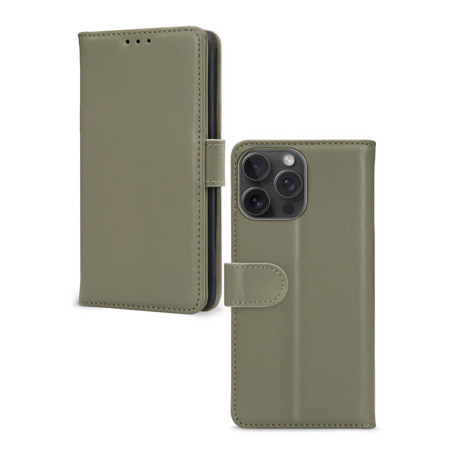 Mobilize Premium Gelly Wallet Book Case Apple iPhone 15 Pro Max Green