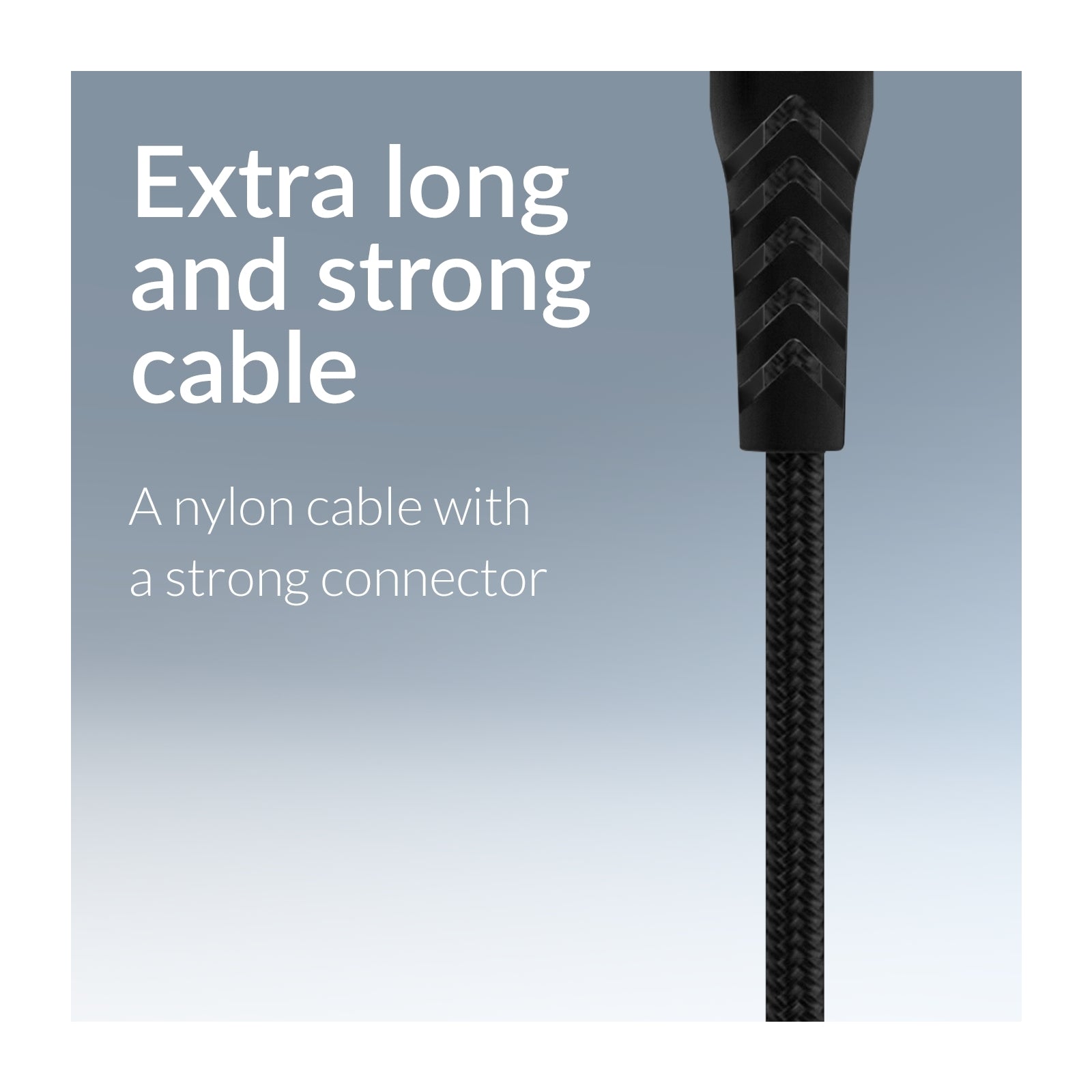 Mobilize Strong Nylon Cable USB-C to MFi Lightning 20cm. 60W Black