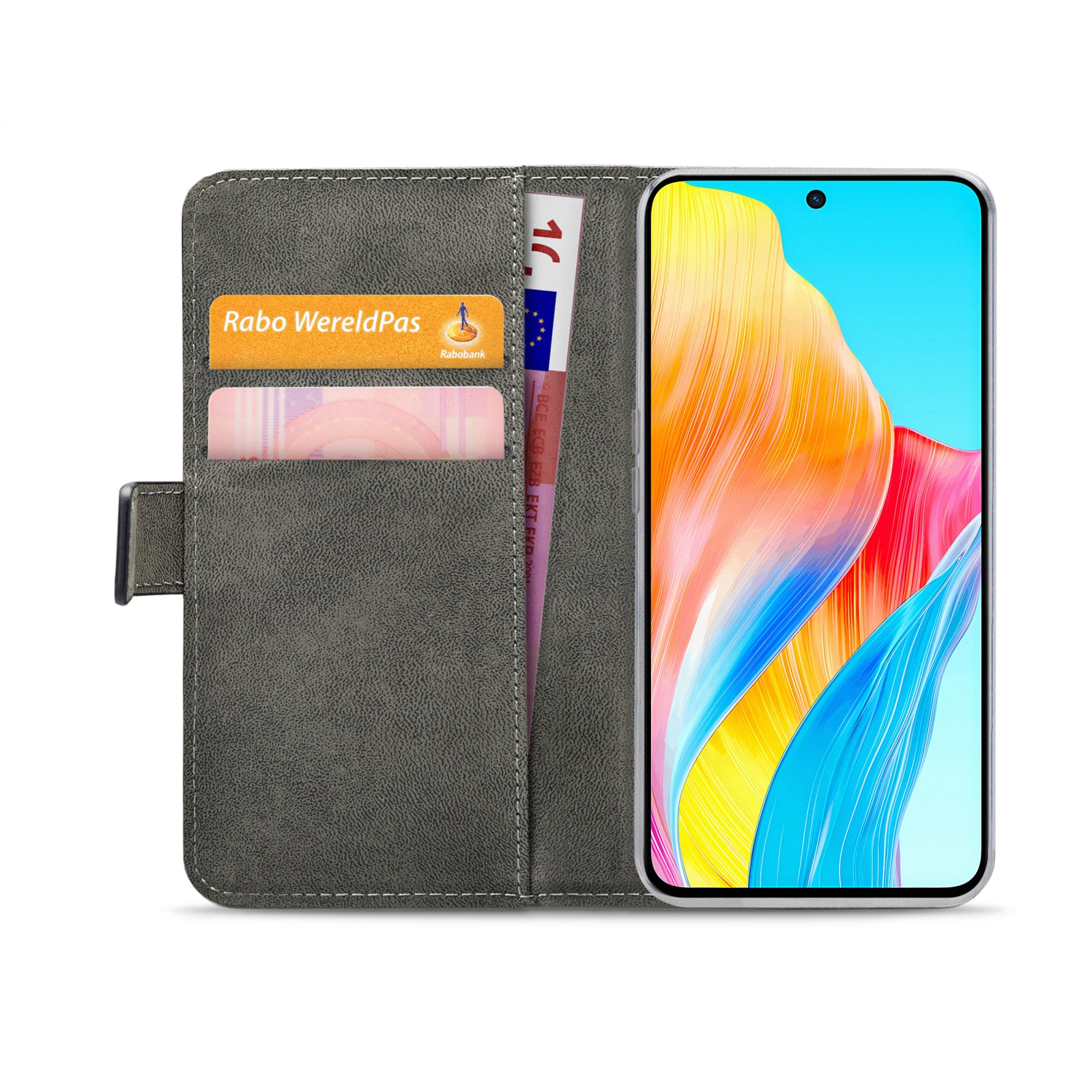 Mobilize Classic Gelly Wallet Book Case OPPO A98 5G Black