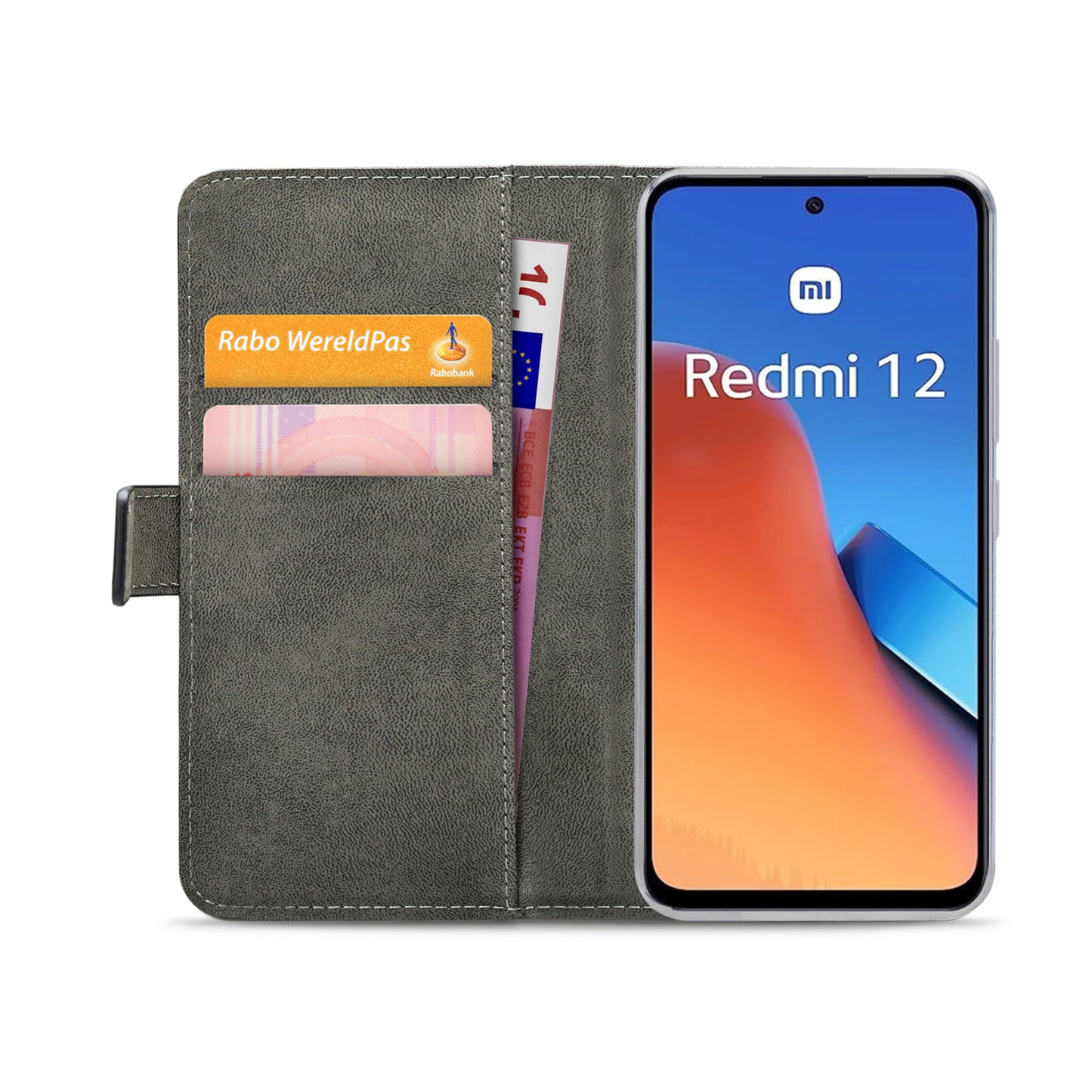 Mobilize Classic Gelly Wallet Book Case Xiaomi Redmi 12 Black