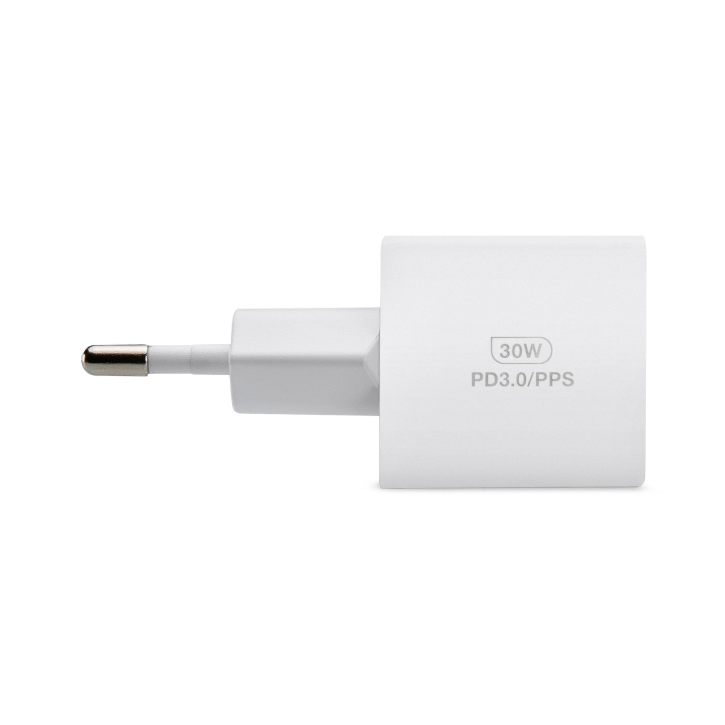 Mobilize Wall Charger USB-C GaN 30W with PD/PPS + USB-C Nylon Cable 1.2m White
