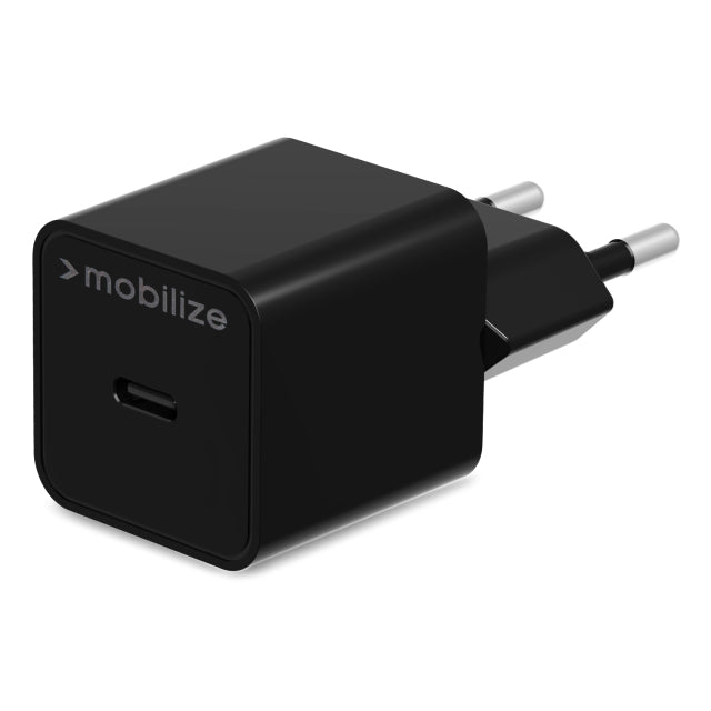Chargeur mural Mobilize USB-C GaN 30W avec PD/PPS Noir