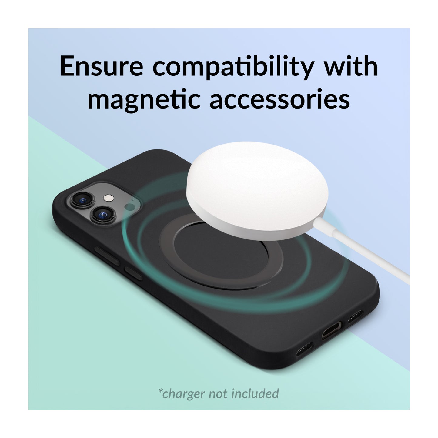 Mobilize Magsafe Compatible Metal Ring Black (2-Pack)