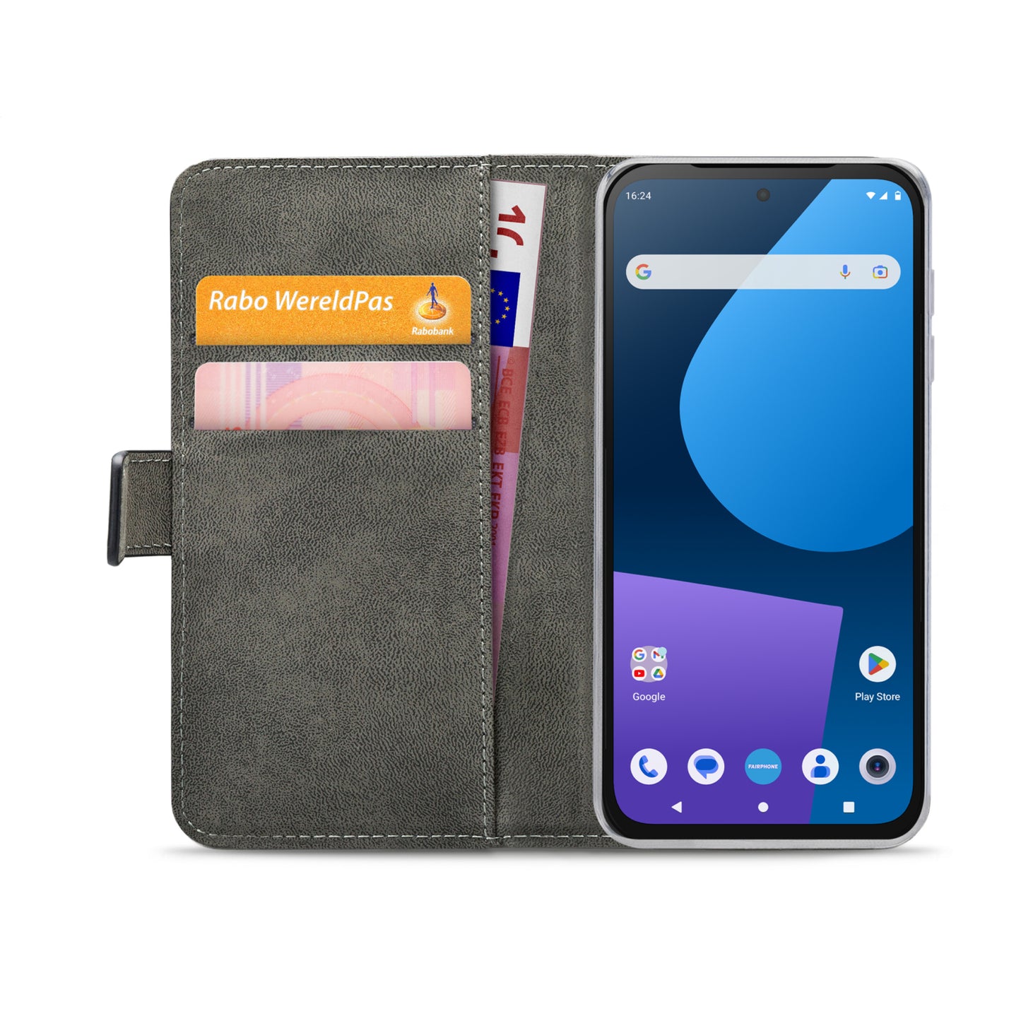 Mobilize Classic Gelly Wallet Book Case Fairphone 5 Black