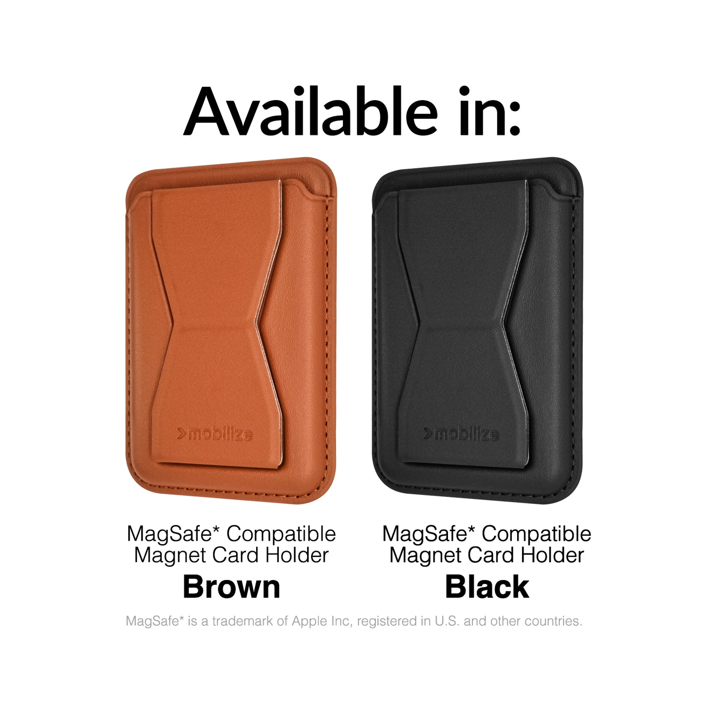 Mobilize Magsafe Compatible Magnet Card Holder Black
