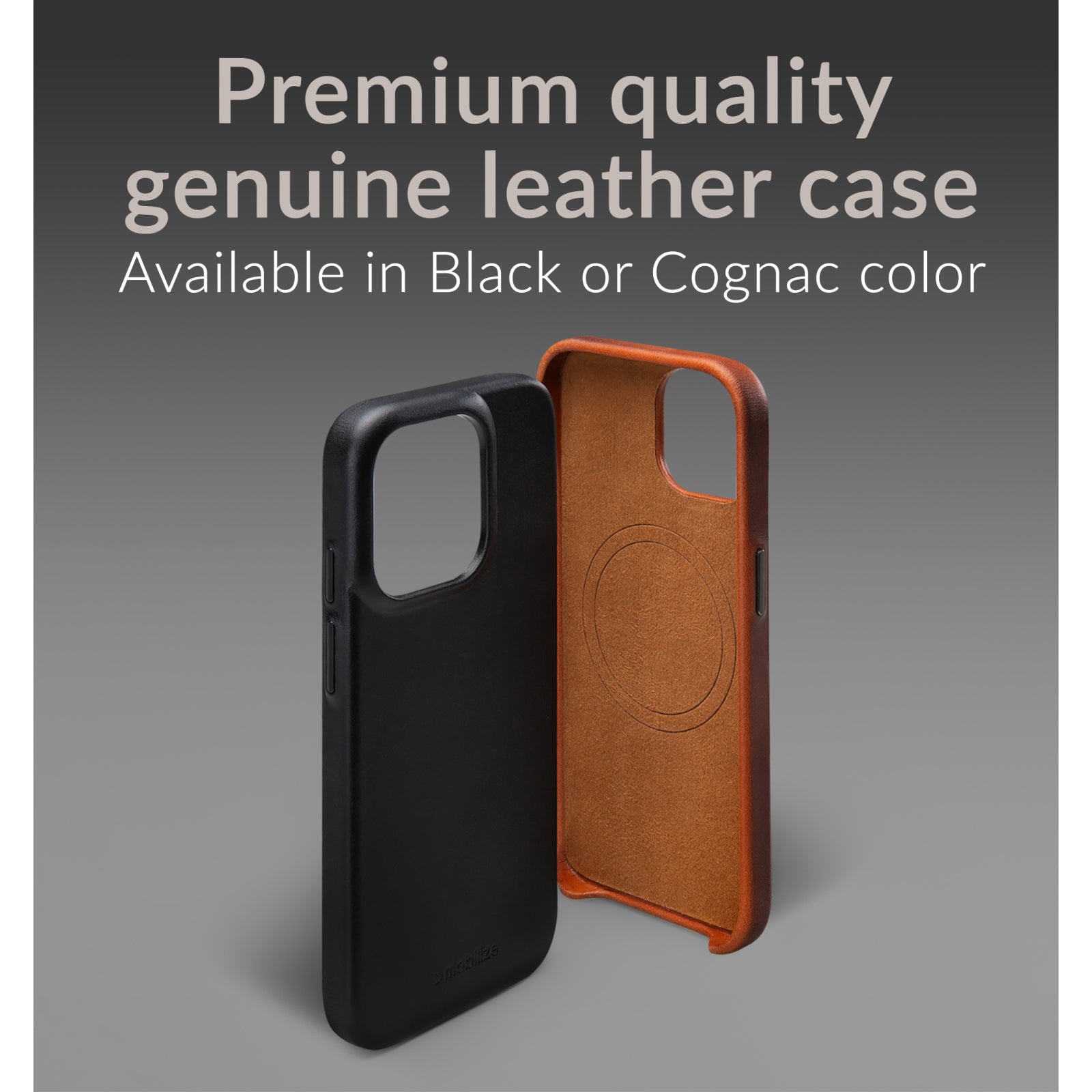 Mobilize Magsafe Compatible Premium Leather Case Apple iPhone 15 Plus Burned Cognac