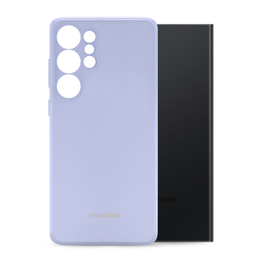 Mobilize Rubber Gelly Hülle Samsung Galaxy S24 Ultra 5G Pastell-Lila