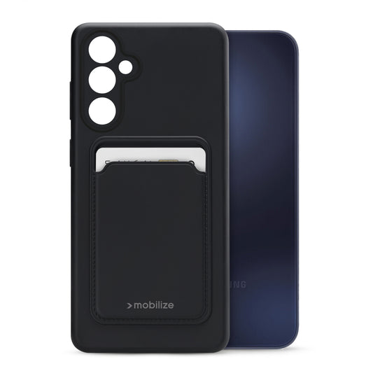 Mobilize Rubber Gelly Card Case Samsung Galaxy A15 4G/5G Matt Black