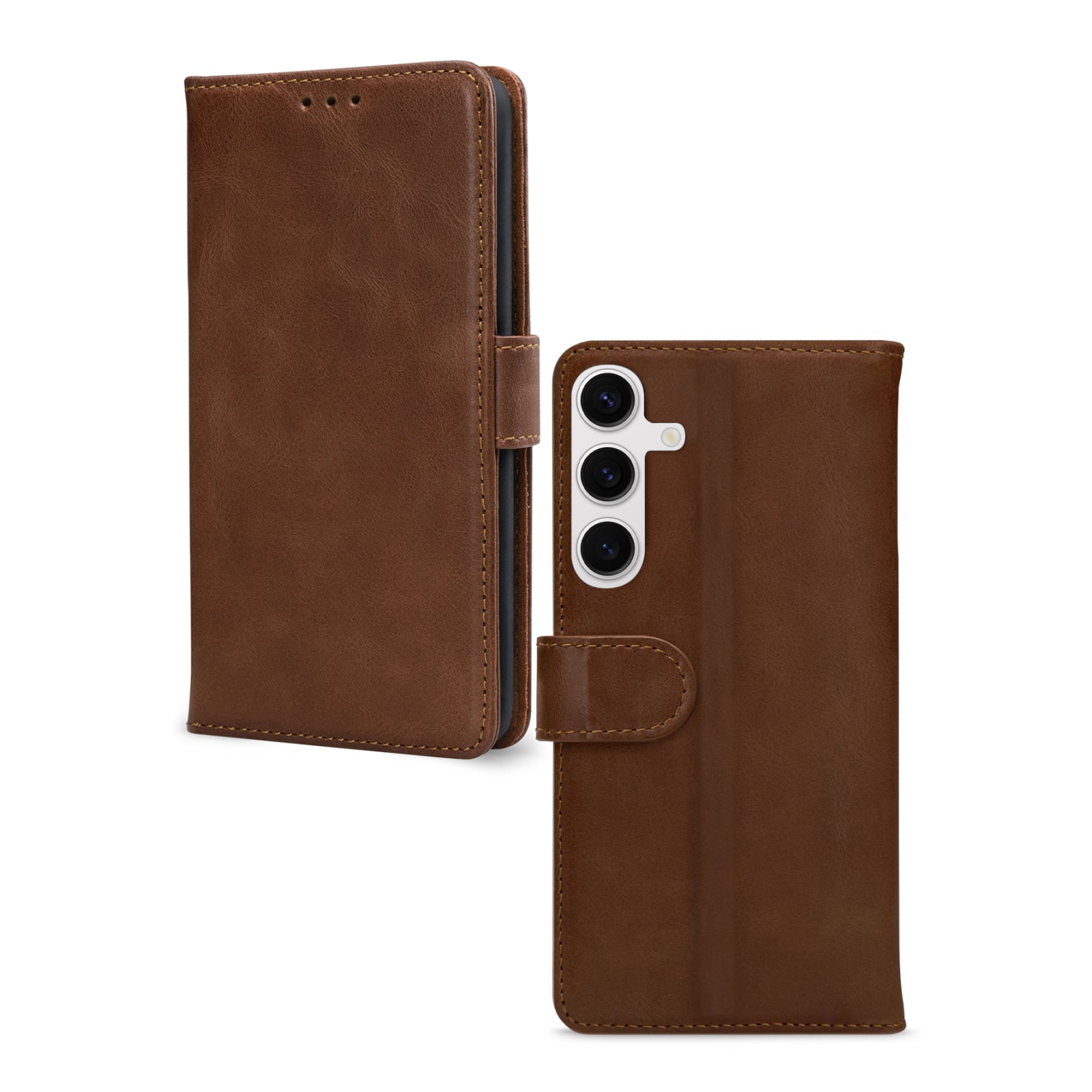 Mobilize Leather Wallet Samsung Galaxy S24 5G/S25 5G Brown