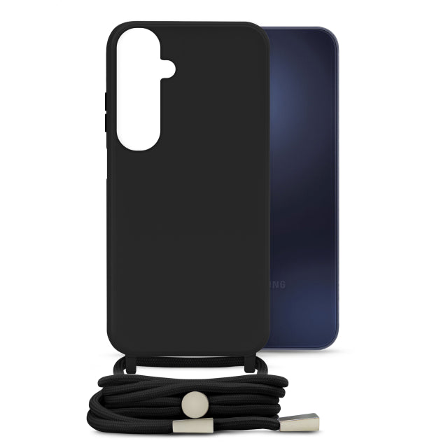 Mobilize Lanyard Gelly Case pour Samsung Galaxy A15 4G/5G Noir
