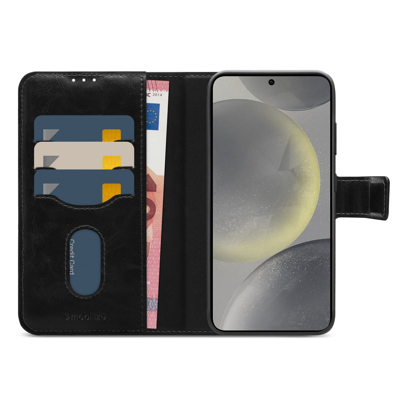Mobilize 2in1 Magsafe Compatible Gelly Wallet Case Samsung Galaxy S24+ 5G Black