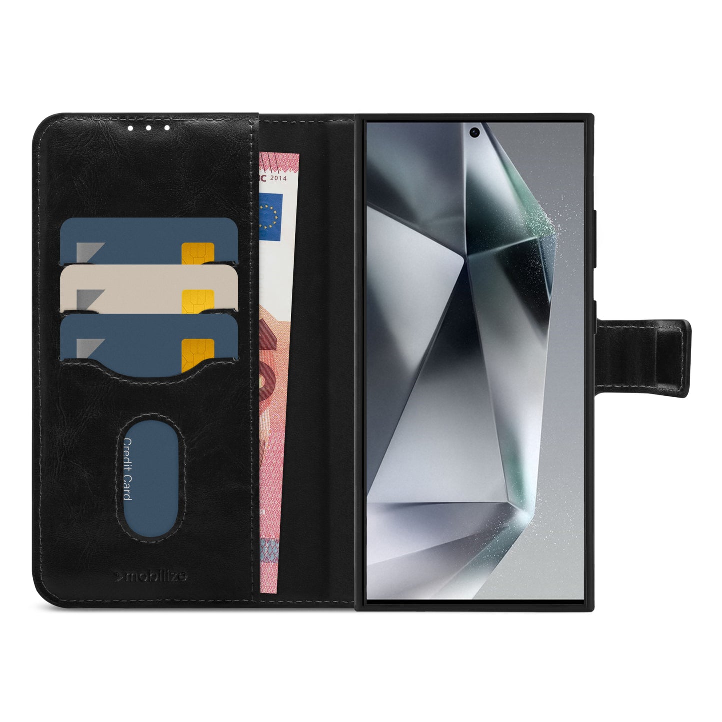 Mobilize 2in1 Magsafe Compatible Gelly Wallet Case Samsung Galaxy S24 Ultra 5G Black