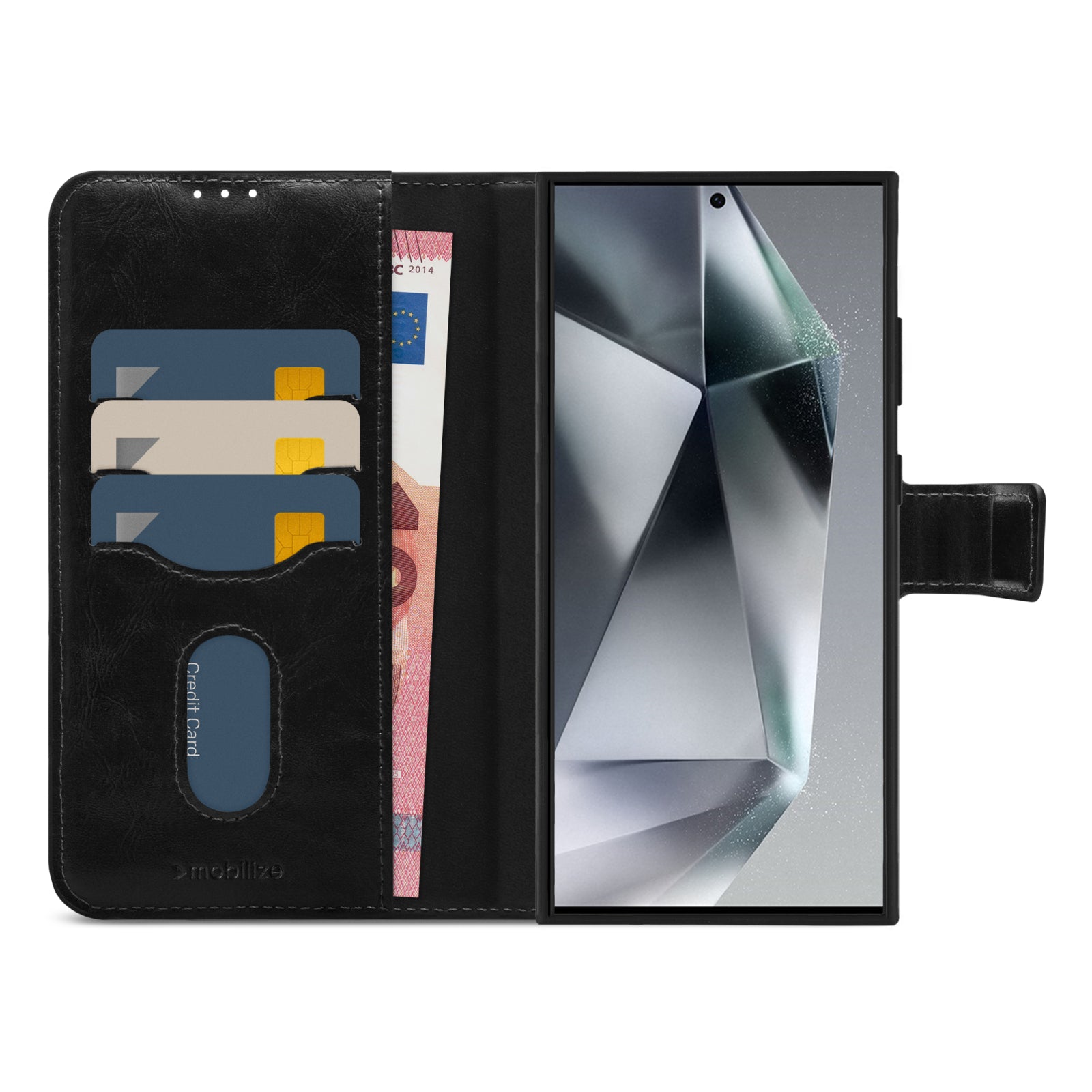 Mobilize 2in1 Magsafe Compatible Gelly Wallet Case Samsung Galaxy S24 Ultra 5G Black