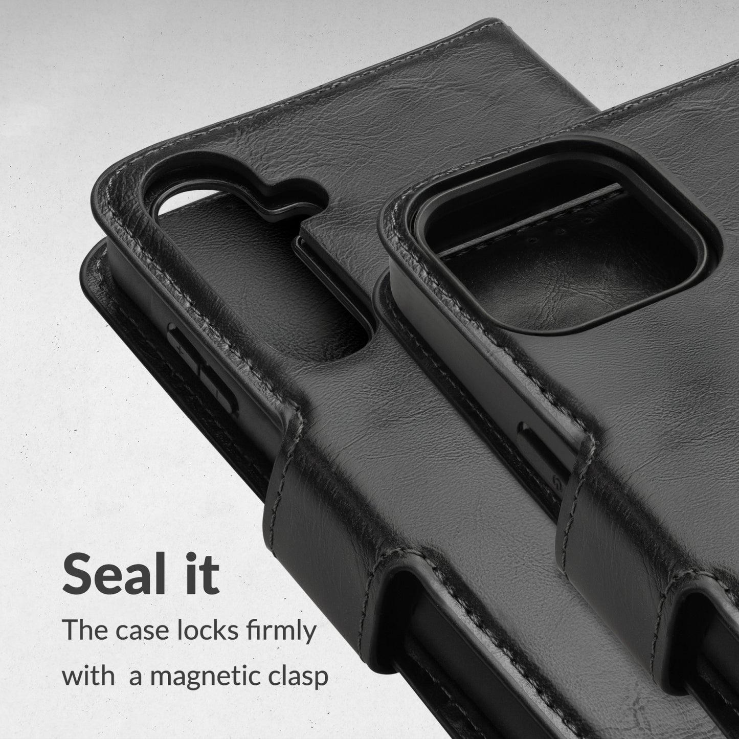 Mobilize 2in1 Magsafe Compatible Gelly Wallet Case Samsung Galaxy S24 Ultra 5G Black