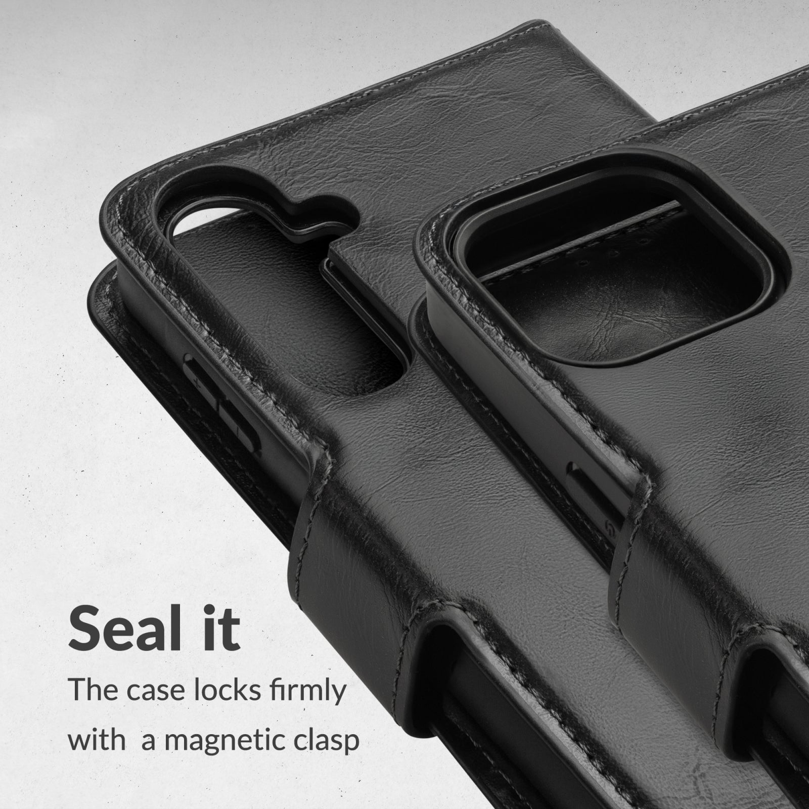 Mobilize 2in1 Magsafe Compatible Gelly Wallet Case Samsung Galaxy S24 Ultra 5G Black