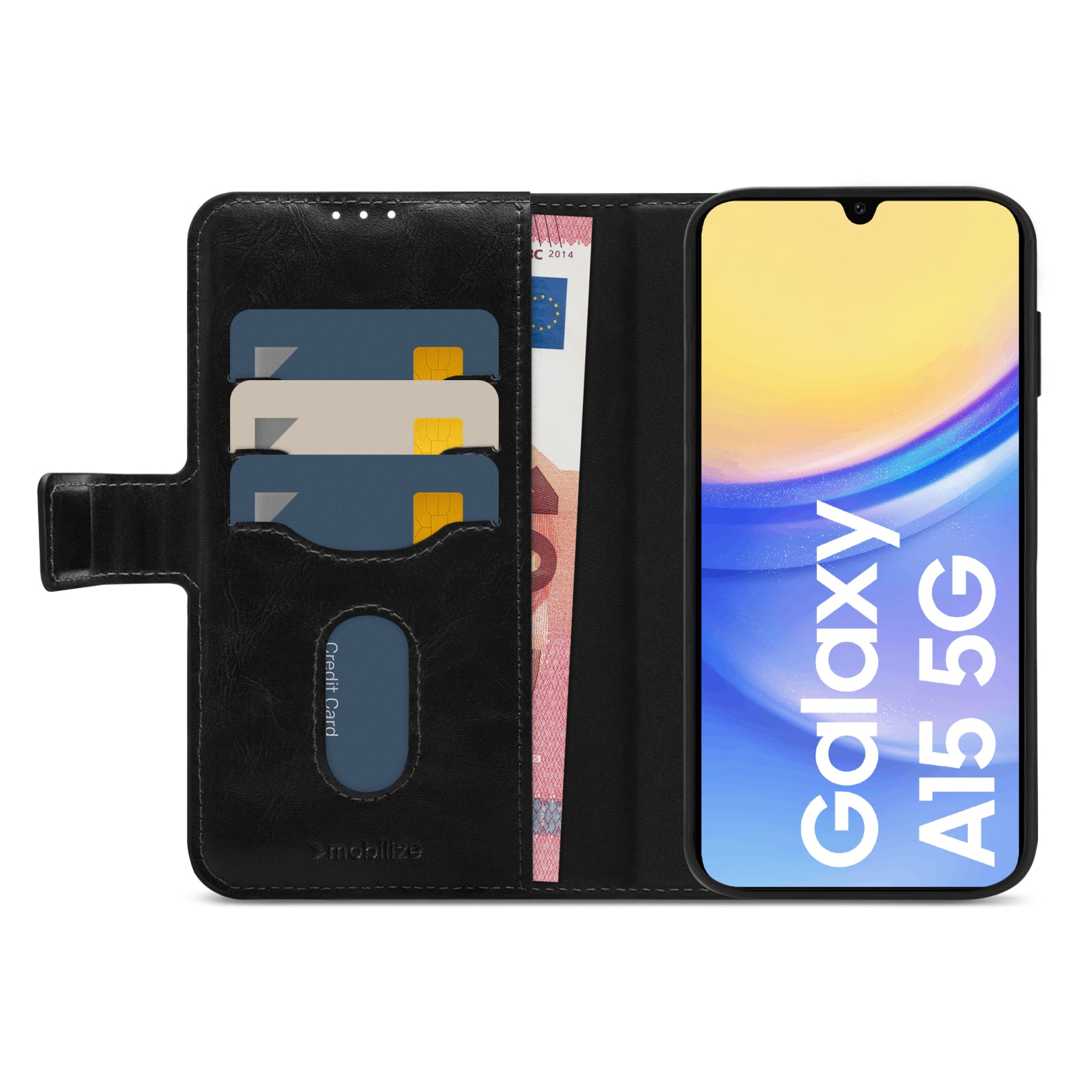 Mobilize 2in1 Magnet Gelly Wallet Case Samsung Galaxy A15 4G/5G Black