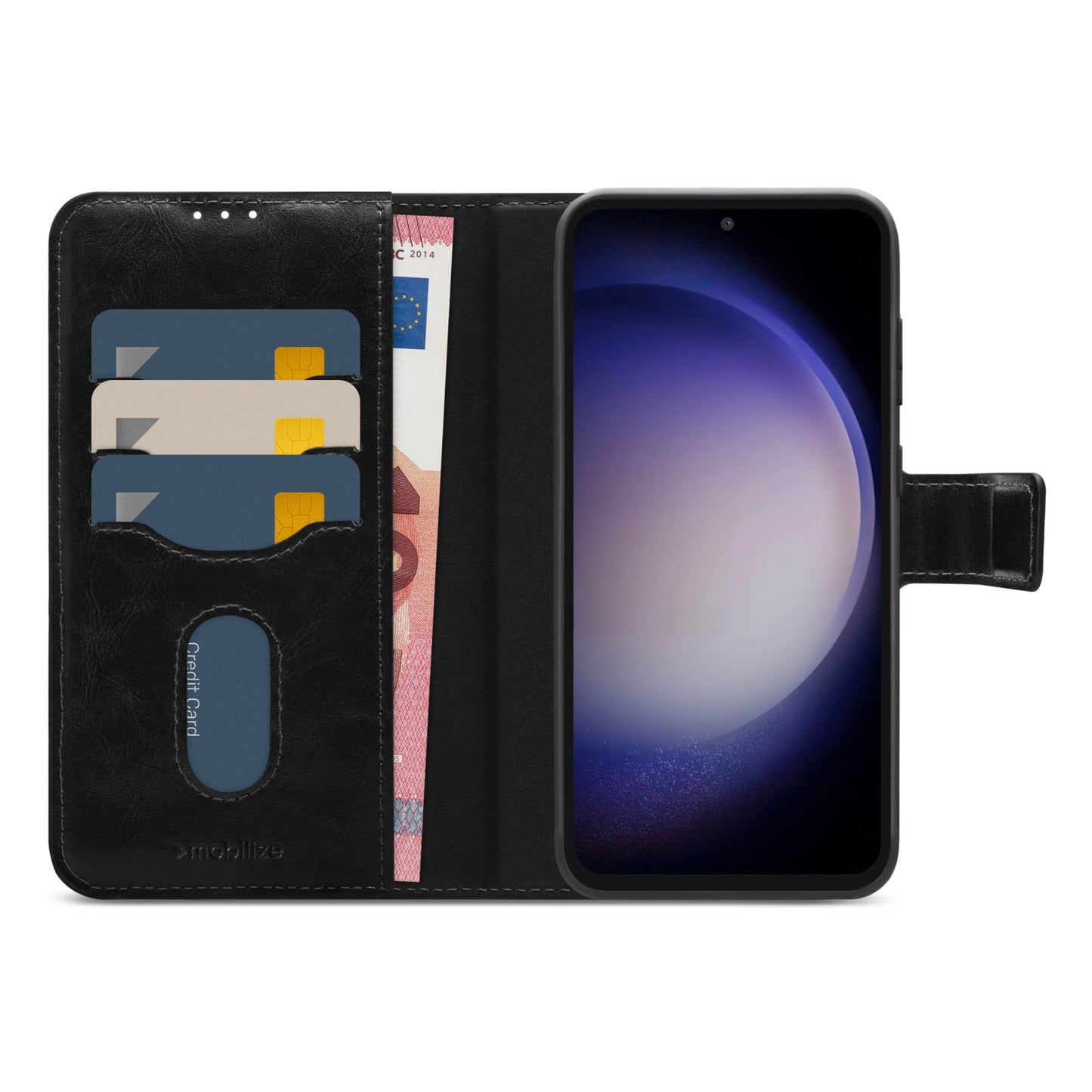 Mobilize 2in1 Magsafe Compatible Gelly Wallet Case Samsung Galaxy S23 FE 5G Black