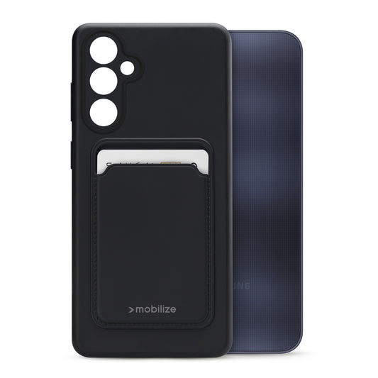Mobilize Rubber Gelly Card Case Samsung Galaxy A25 5G Matt Black