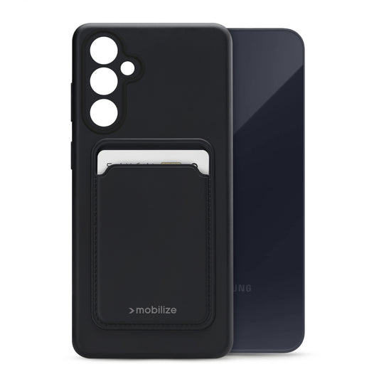 Mobilize Rubber Gelly Card Case Samsung Galaxy A55 5G Matt Black
