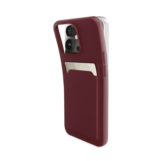 Mobilize Rubber Gelly Card Case Samsung Galaxy A25 5G Matt Bordeaux