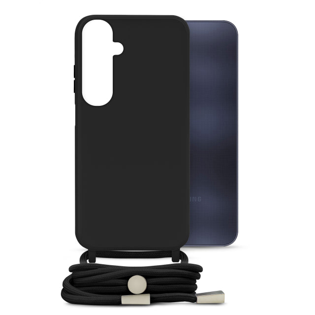 Mobilize Lanyard Gelly Case pour Samsung Galaxy A25 5G Noir
