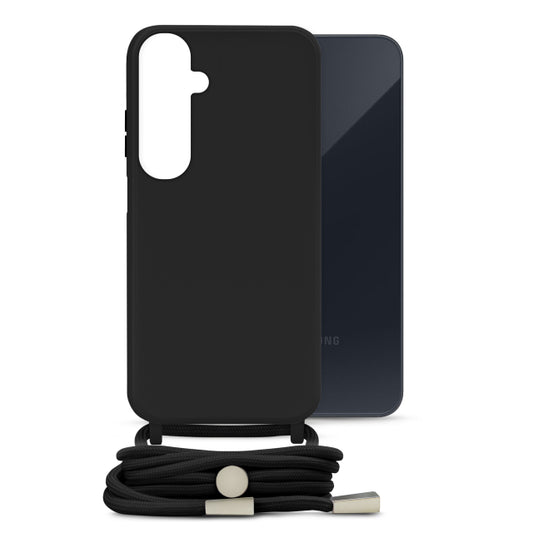 Mobilize Lanyard Gelly Case für Samsung Galaxy A35 5G Schwarz