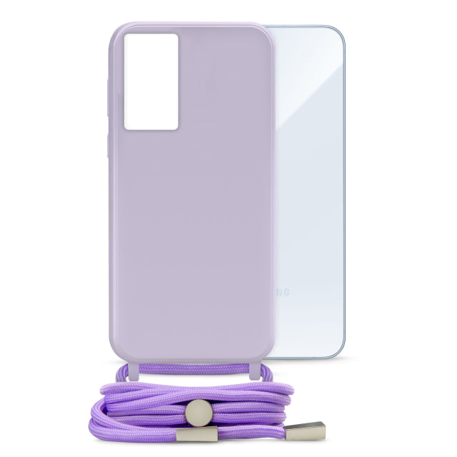 Mobilize Lanyard Gelly Case für Samsung Galaxy A55 5G Pastell-Violett