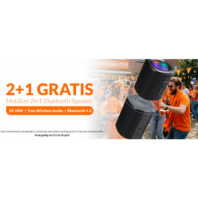 Mobilize 2in1 Bluetooth Speaker TWS Black