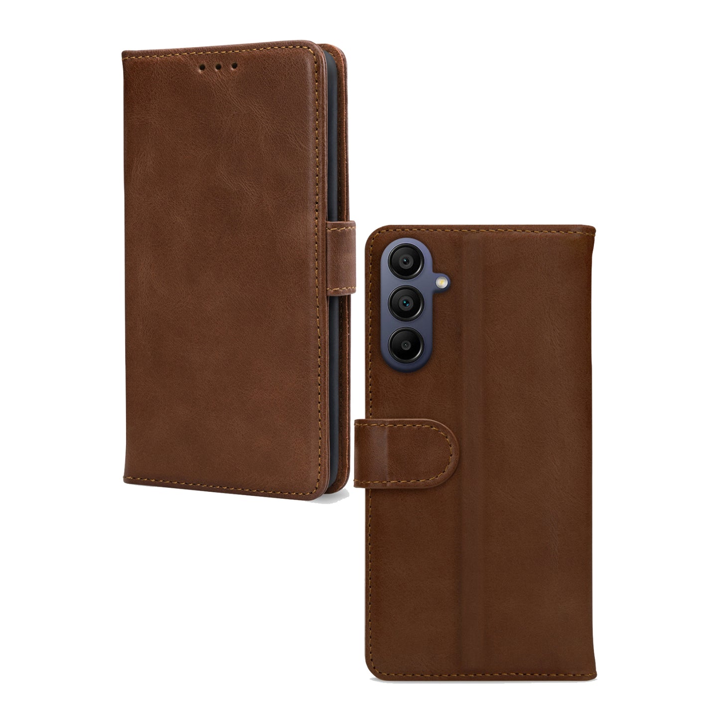 Mobilize Leather Wallet Samsung Galaxy A05s Brown