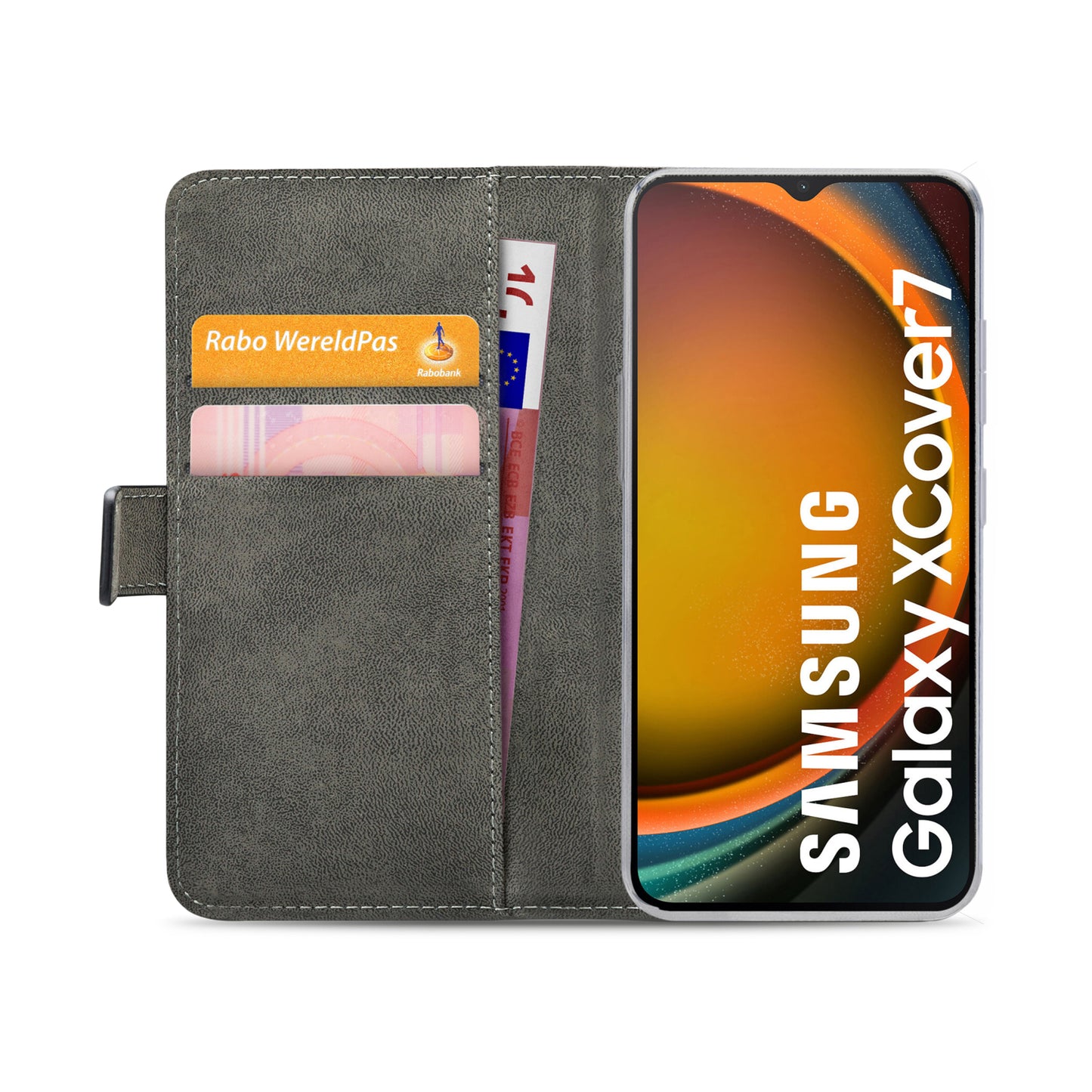 Mobilize Classic Gelly Wallet Book Case Samsung Galaxy Xcover7 Black