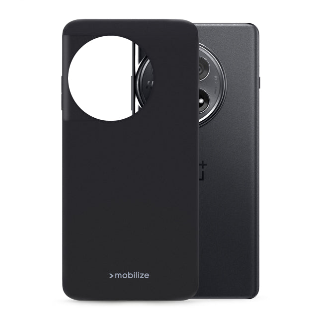 Mobilize Housse Gelly Caoutchouc OnePlus 12 Noir Mat