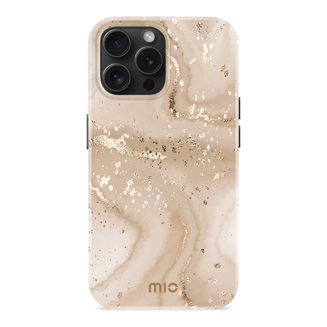 MIO Gold Marble Magsafe Kompatibel für iPhone 15 Pro