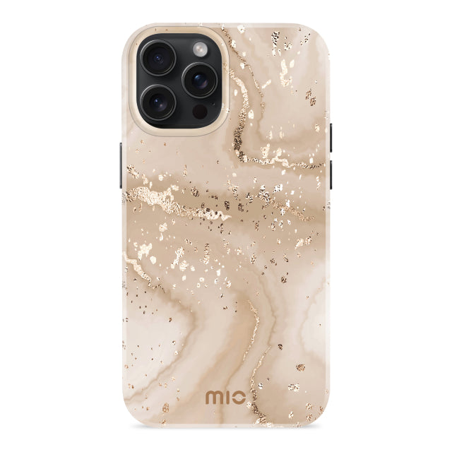 MIO Gold Marble Magsafe Kompatibel für iPhone 15 Pro Max