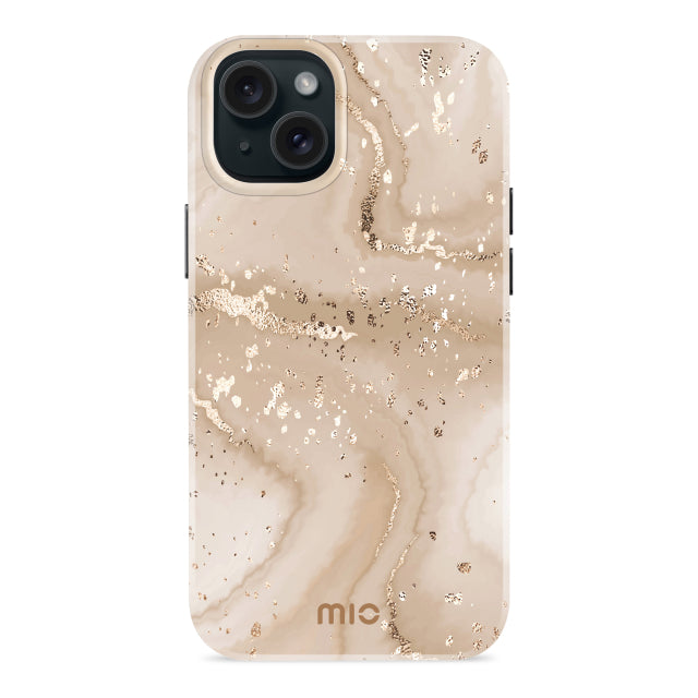 MIO Gold Marble Compatible Magsafe pour iPhone 14 Plus/15 Plus