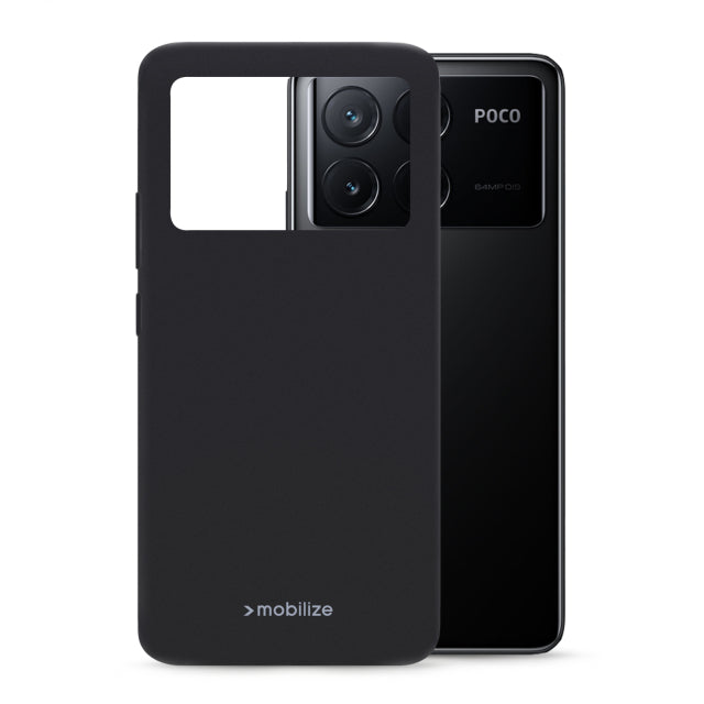 Mobilize Rubber Gelly Case Xiaomi Poco X6 Pro 5G Noir Mat