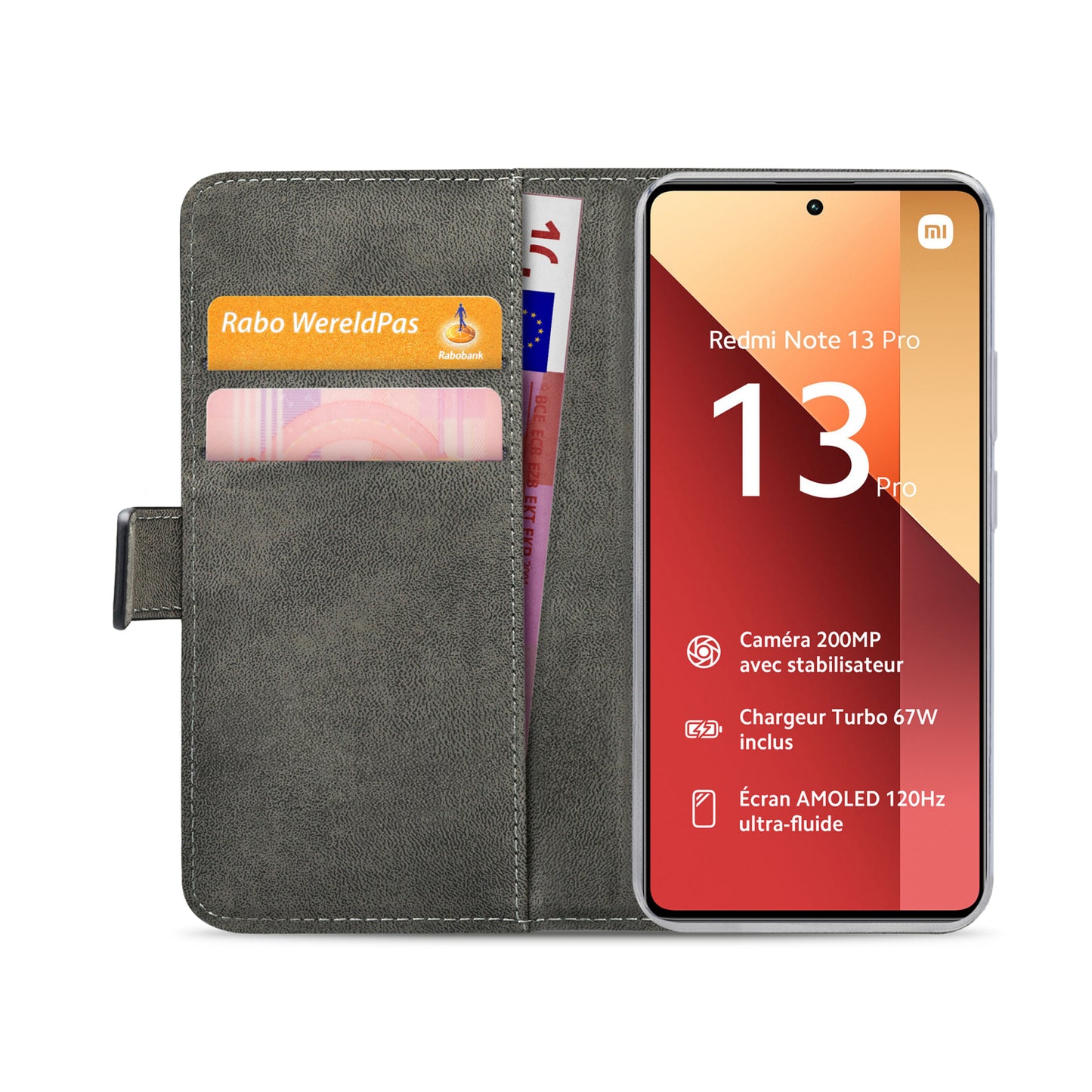 Mobilize Classic Gelly Wallet Book Case Xiaomi Poco M6 Pro 4G/Redmi Note 13 Pro 4G  Black