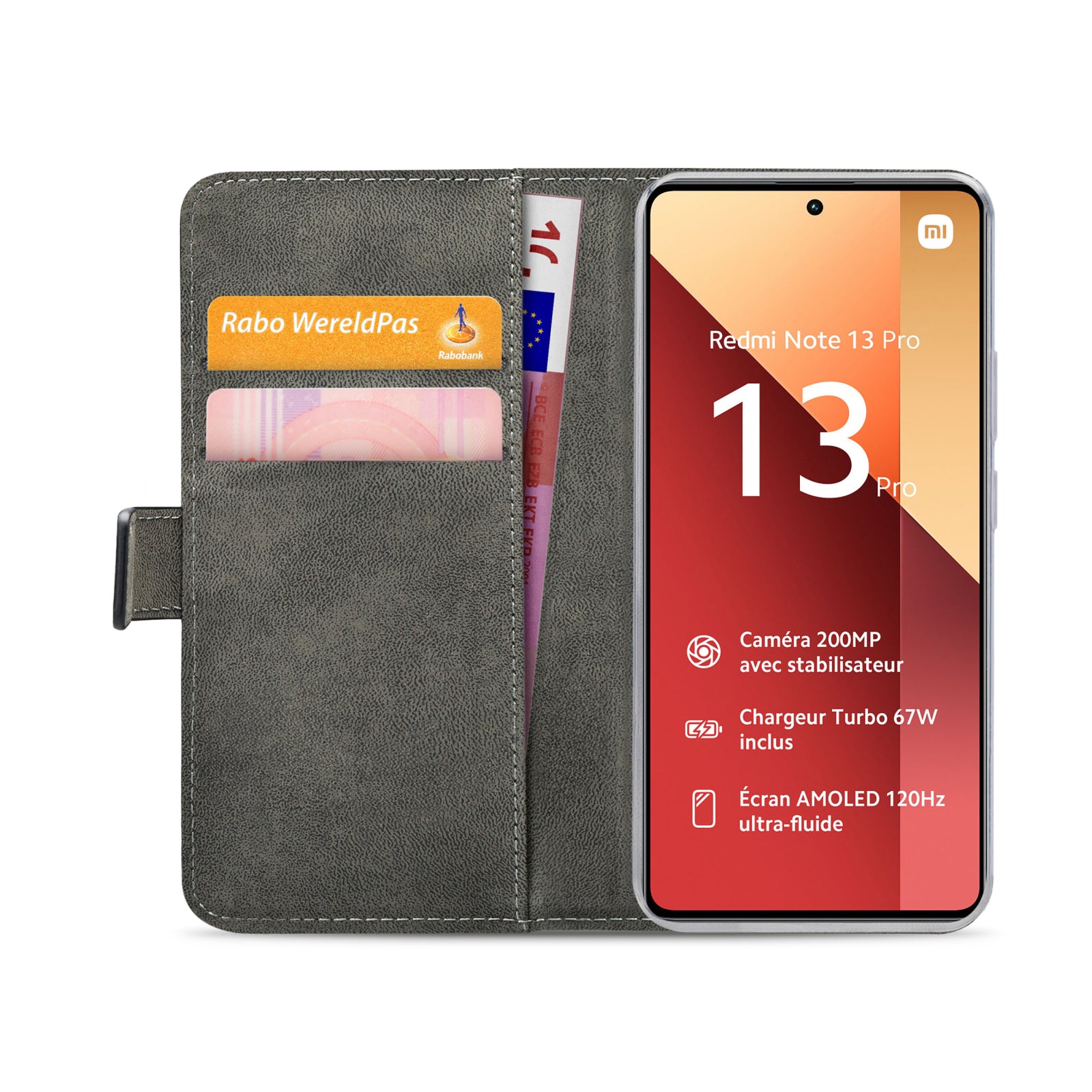 Mobilize Classic Gelly Wallet Book Case Xiaomi Poco M6 Pro 4G/Redmi Note 13 Pro 4G  Black