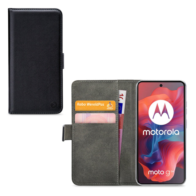 Mobilize Classic Gelly Wallet Book Case Motorola Moto G04/G24/G04s Noir