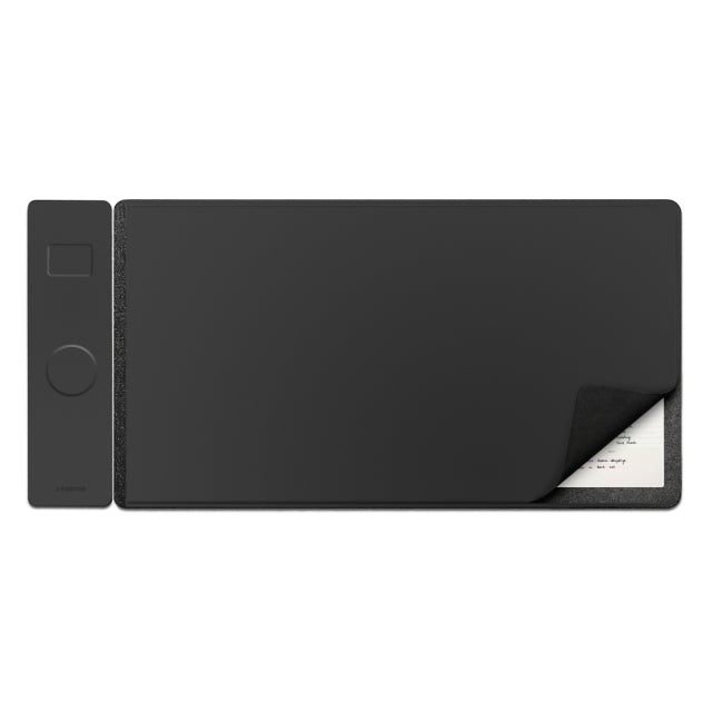 Mobilize PU-Leder-Schreibtischunterlage mit magnetischem kabellosem Ladegerät 15W Schwarz
