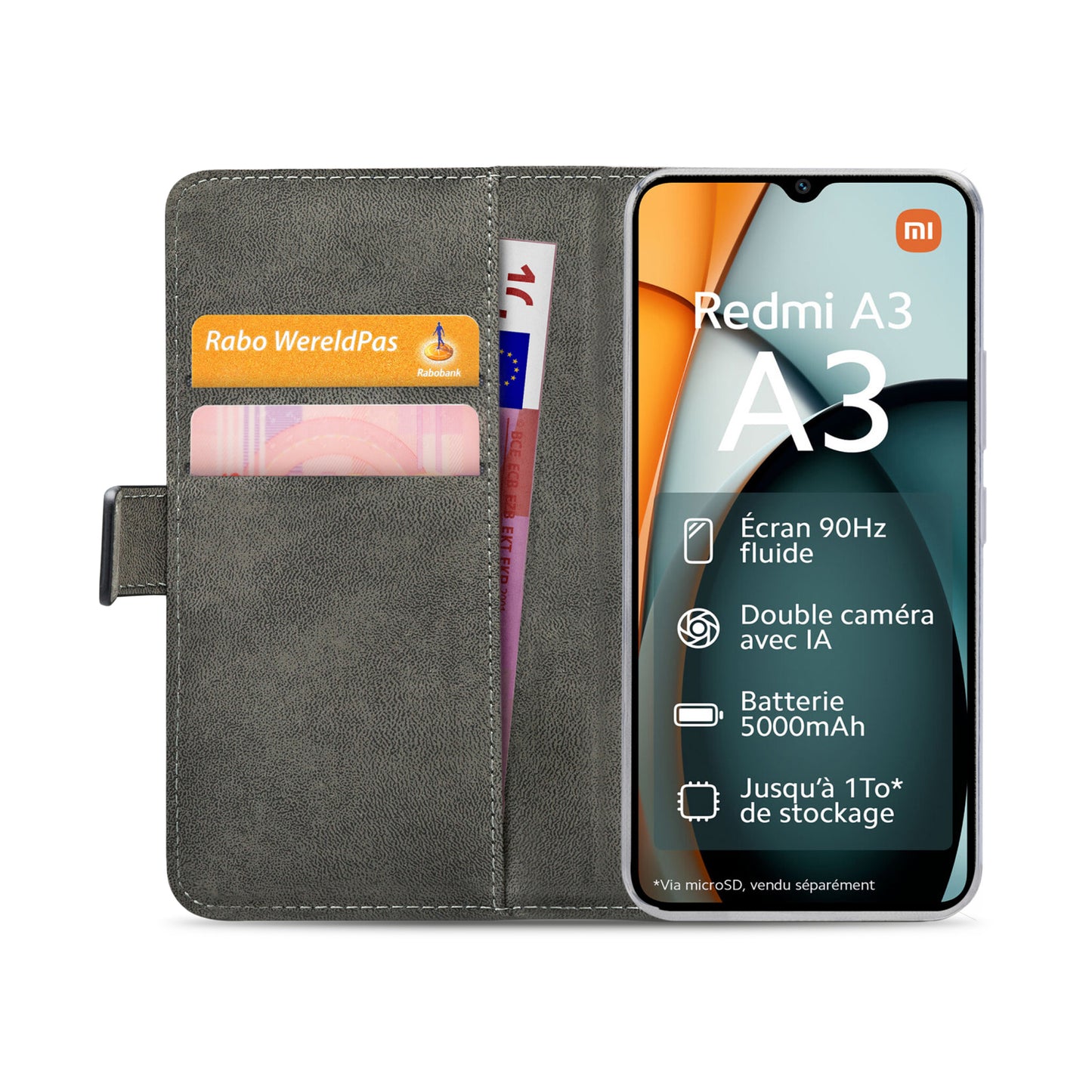 Mobilize Classic Gelly Wallet Book Case Xiaomi Redmi A3/A3x Black