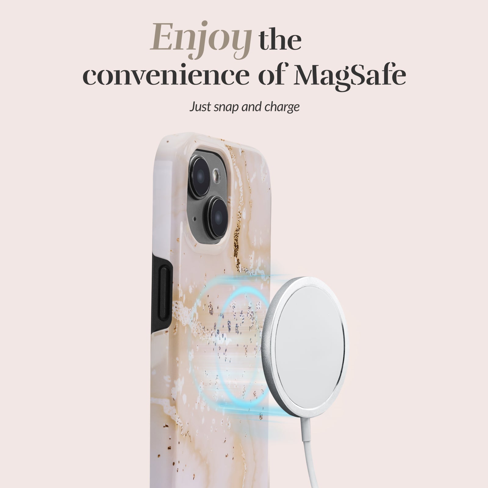 MIO Gold Marble Magsafe Compatible for iPhone XR/11