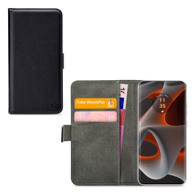Mobilize Classic Gelly Wallet Book Case Motorola Edge 50 Pro Noir