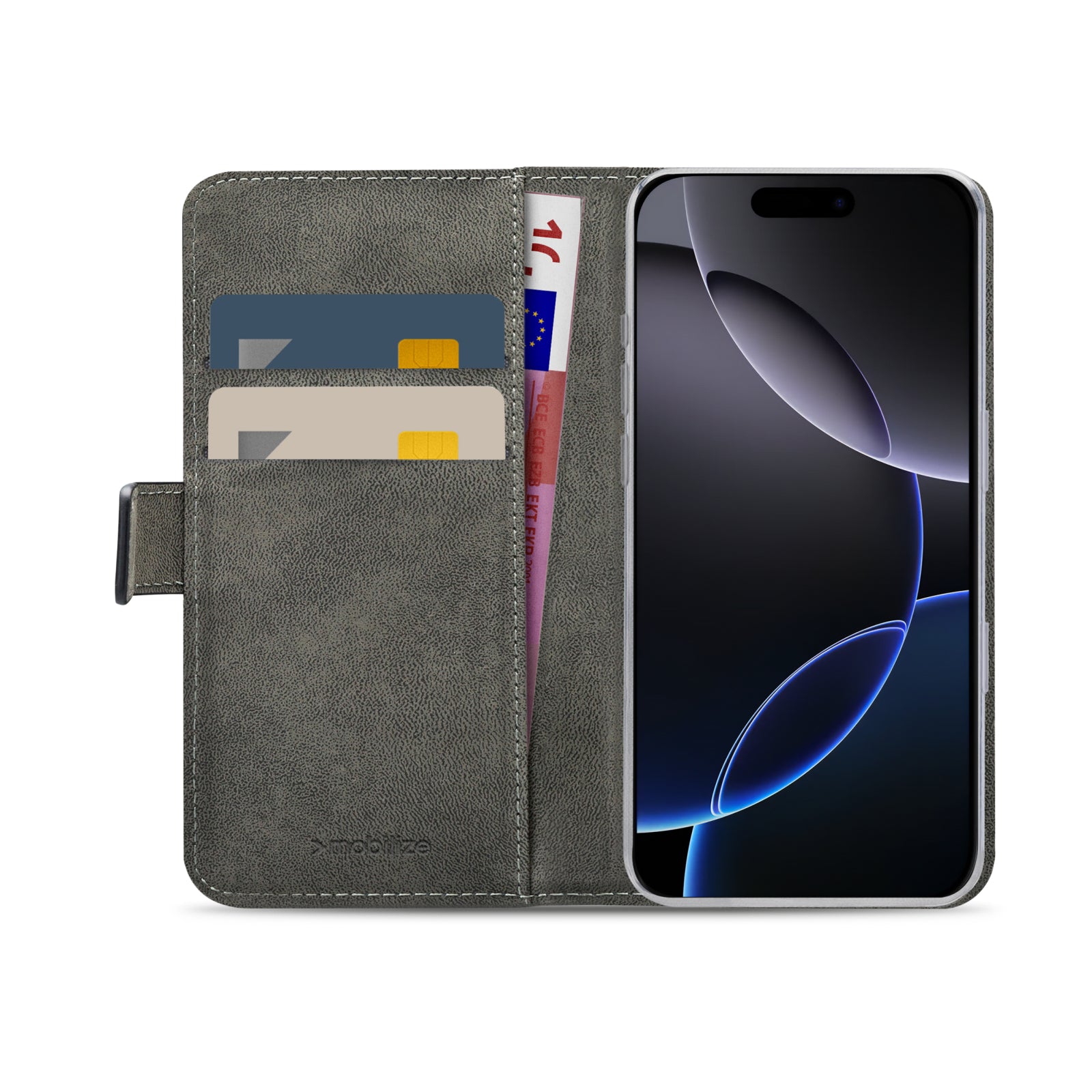 Mobilize Classic Gelly Wallet Book Case Apple iPhone 16 Pro Black