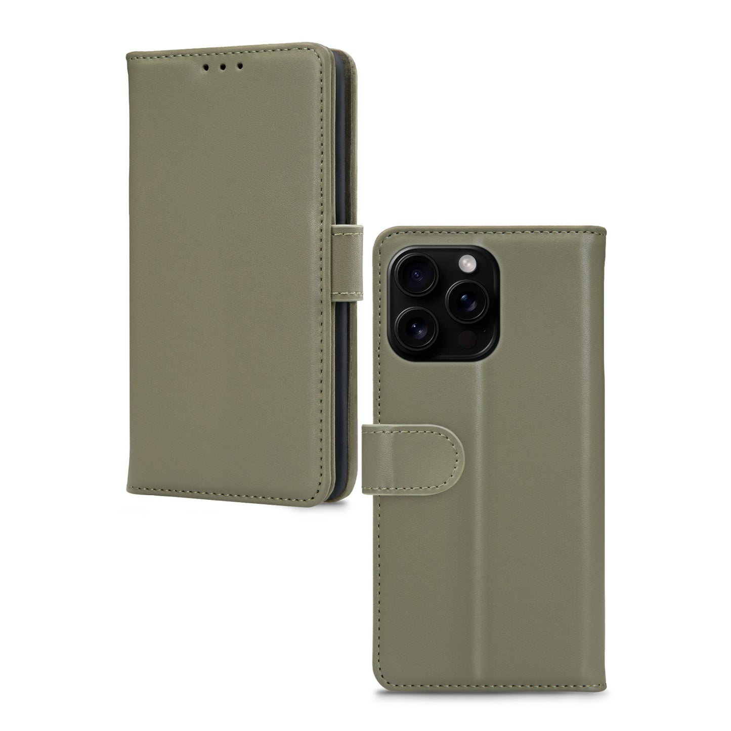 Mobilize Premium Gelly Wallet Book Case Apple iPhone 16 Pro Green