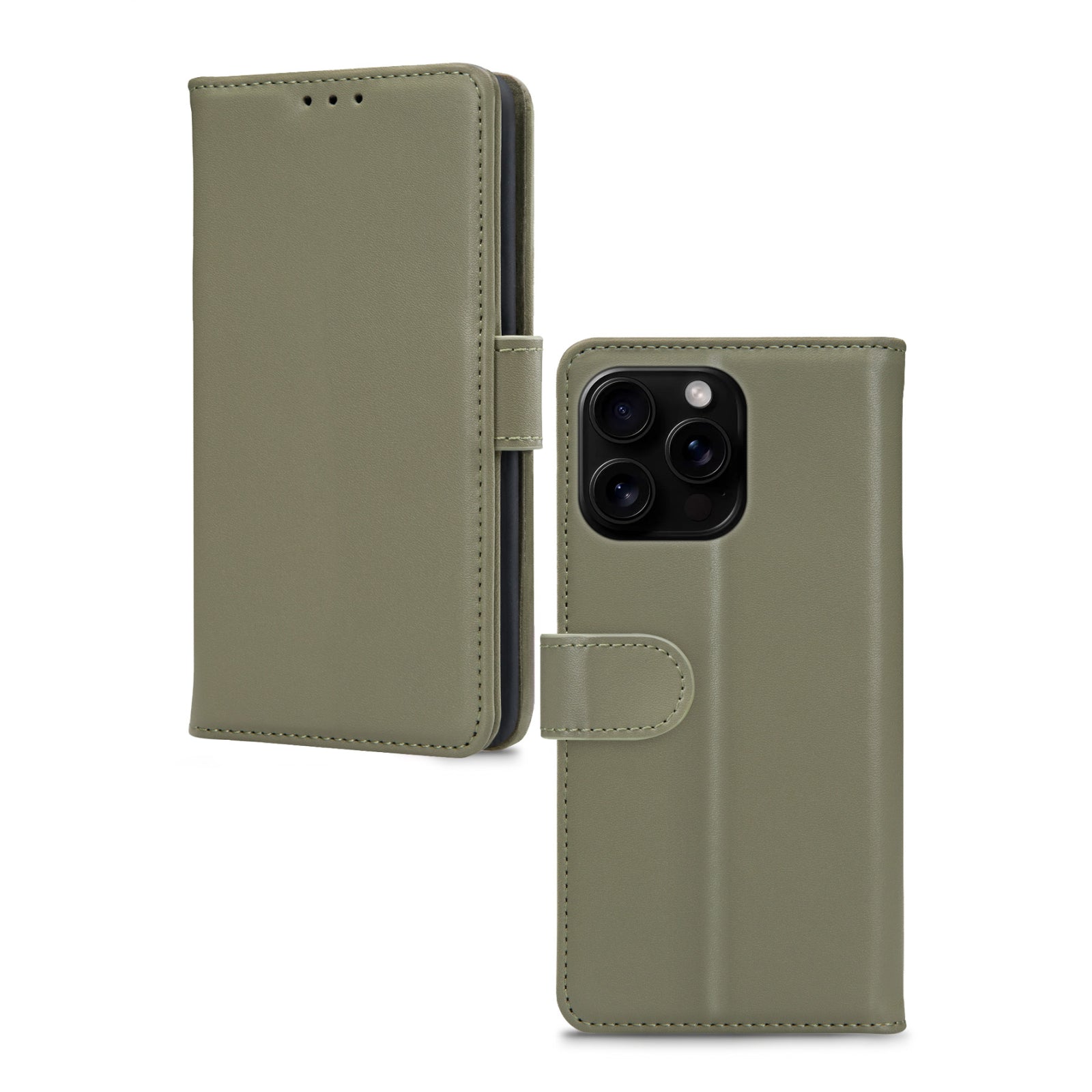 Mobilize Premium Gelly Wallet Book Case Apple iPhone 16 Pro Green