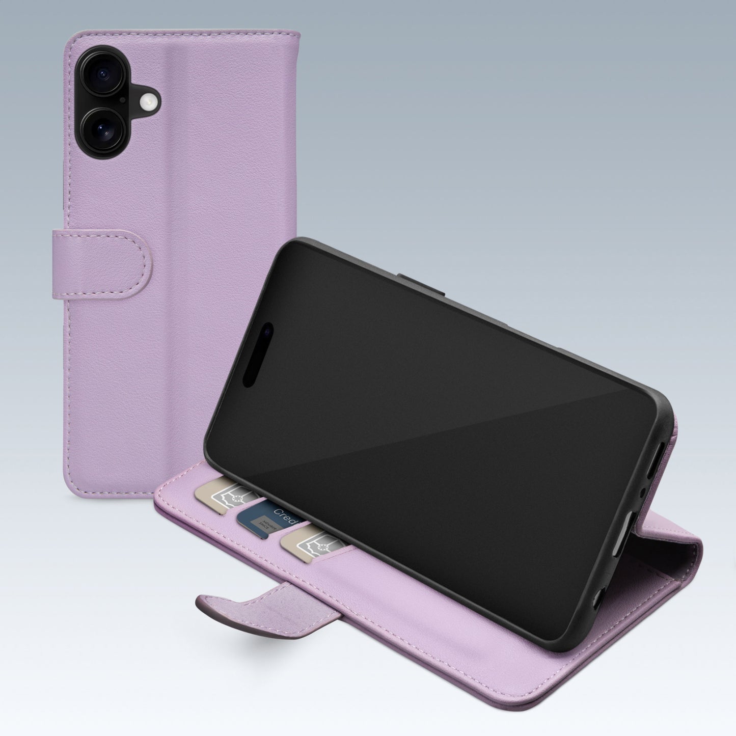 Mobilize Premium Gelly Wallet Book Case Apple iPhone 16 Plus Purple