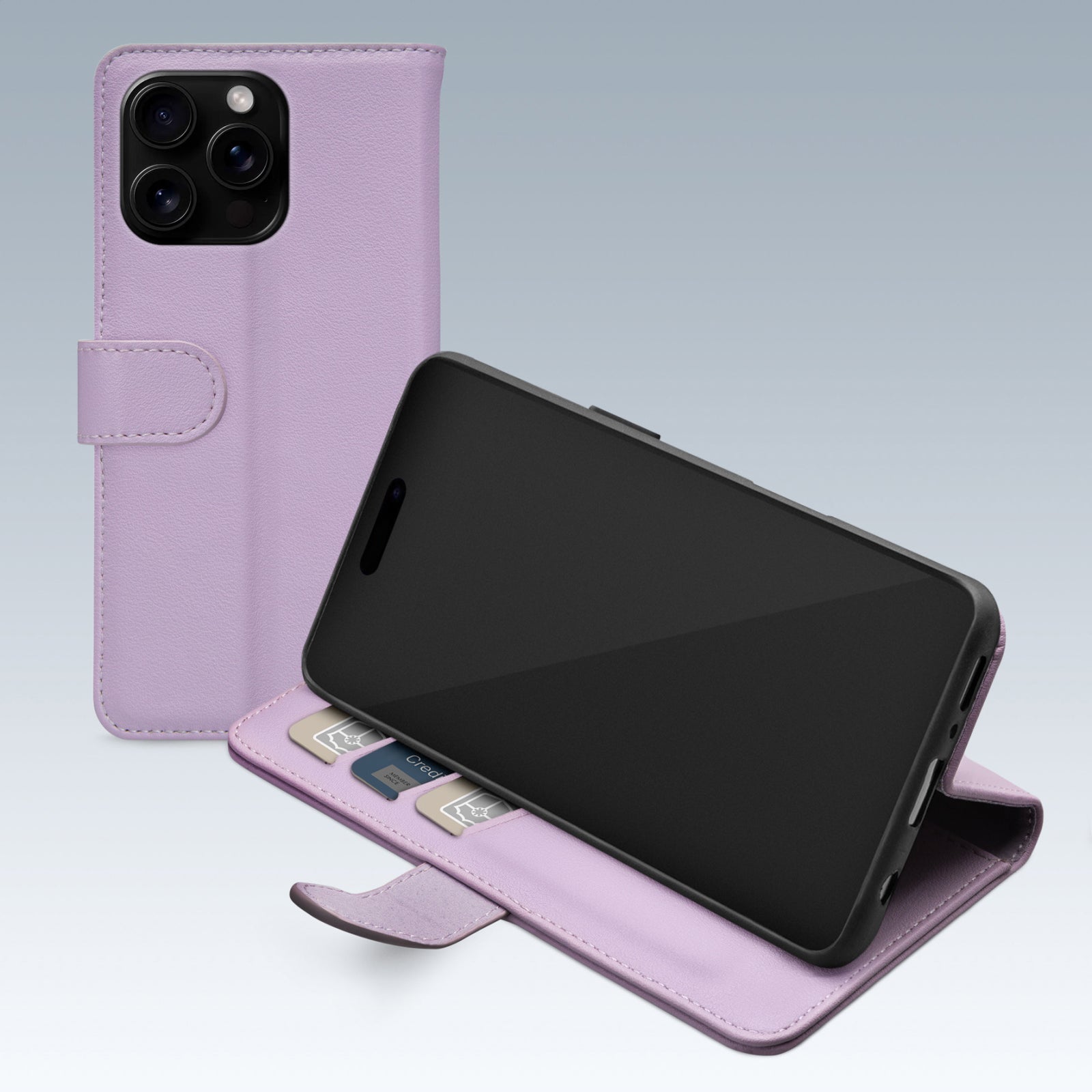 Mobilize Premium Gelly Wallet Book Case Apple iPhone 16 Pro Purple