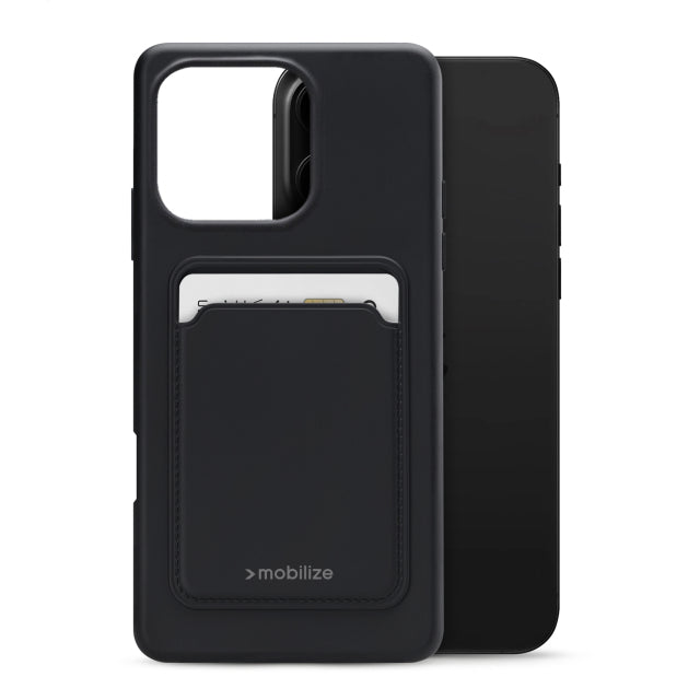 Mobilize Housse en Caoutchouc Gelly pour Carte Apple iPhone 16 Pro Max Noir Mat